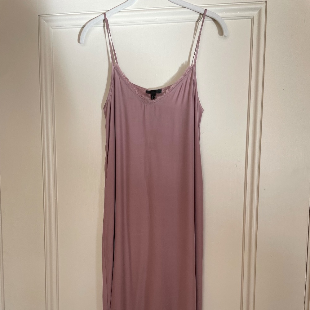 Dusty Pink Silk Slip Dress